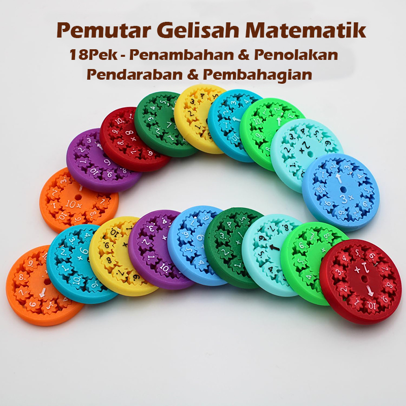 Fidget Spinners Matematik, Mainan Fidget Spinner Fakta Matematik Pendidikan - Belajar Penambahan &amp; Penolakan &amp; Pendaraban &amp; pembahagian - Sesuai untuk Kanak-kanak, Penggemar Fidget Spinner