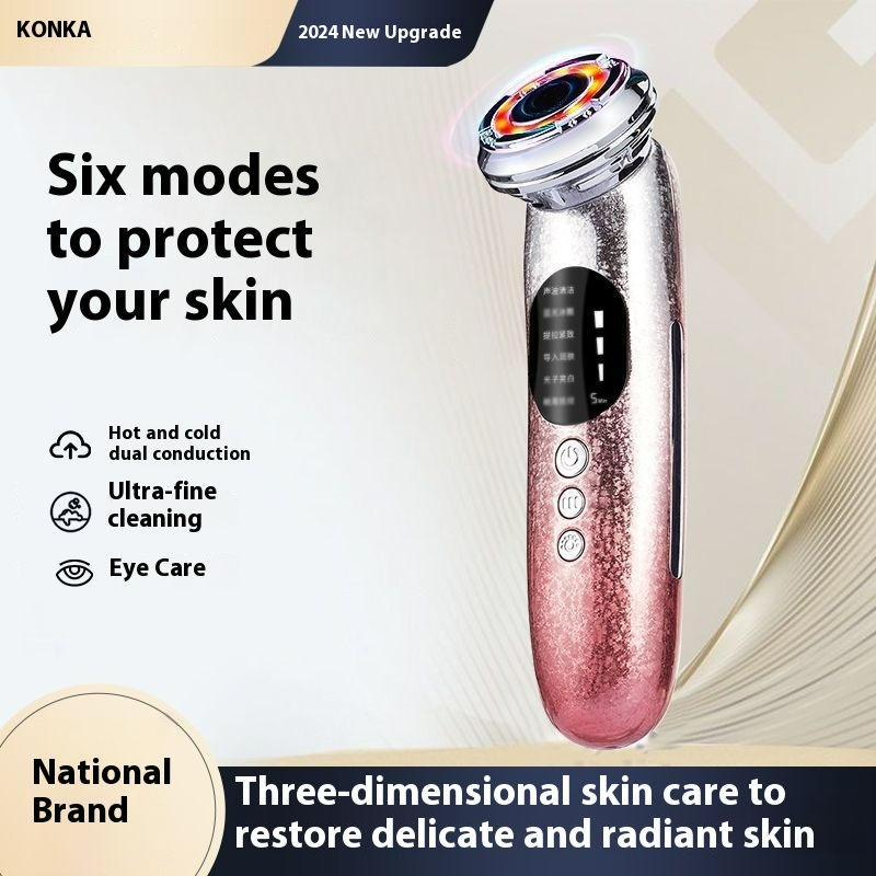 [3-in-1 Skincare] Konka Warm Sculpting Beauty Device Multi-functional Home Facial Massager  Mask Infusion Device + Cleansing Brush Combo Cash on Delivery, Great Discounts, Enjoy Your Beauty!